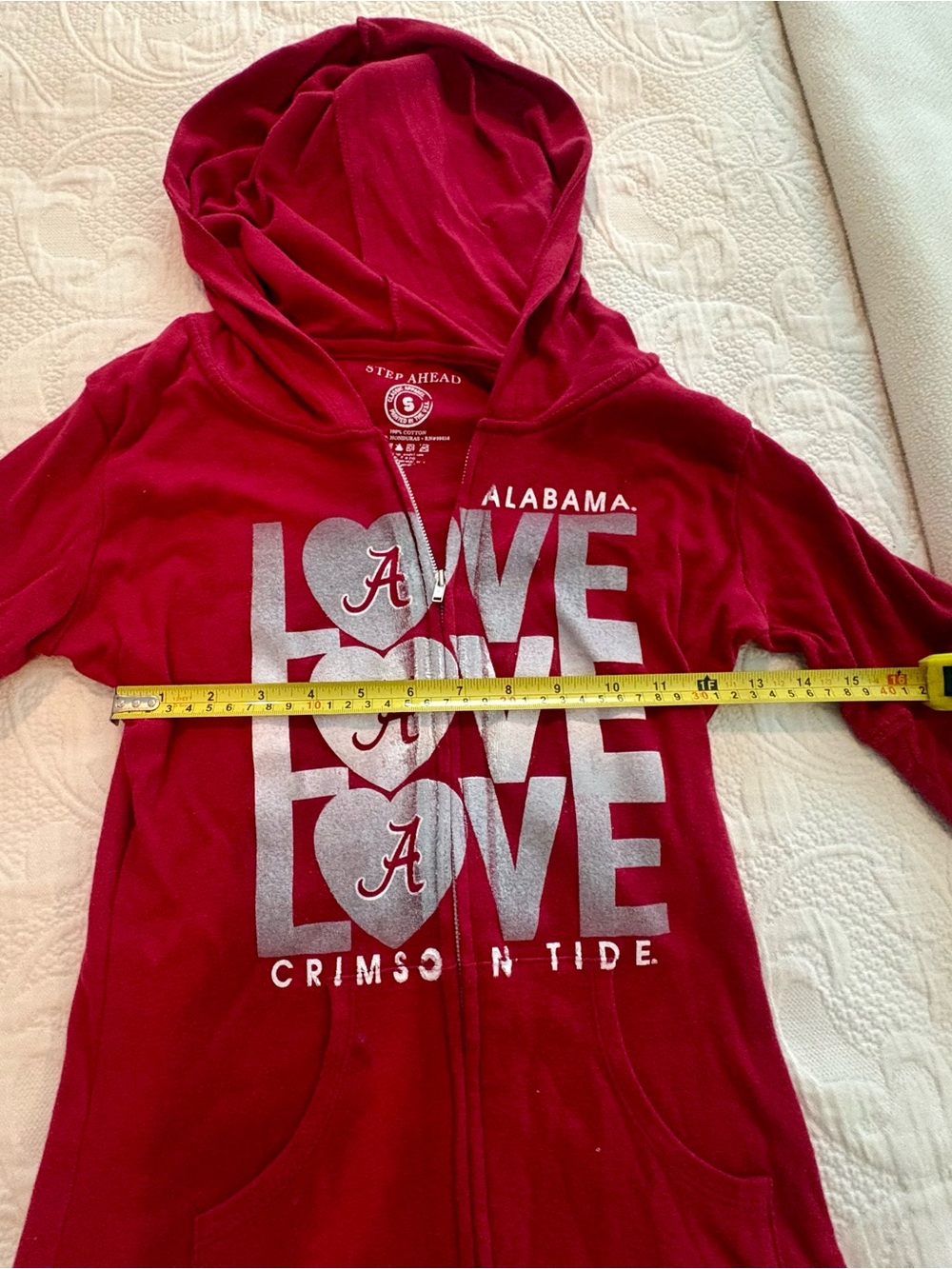 Alabama hooded zip up hooded sweater